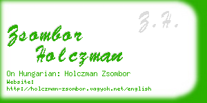 zsombor holczman business card
